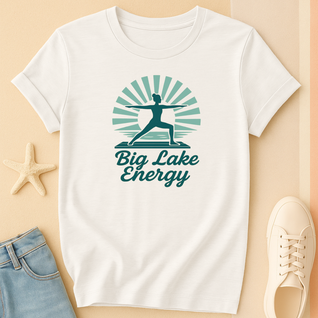 Big Lake Yoga Energy Tee