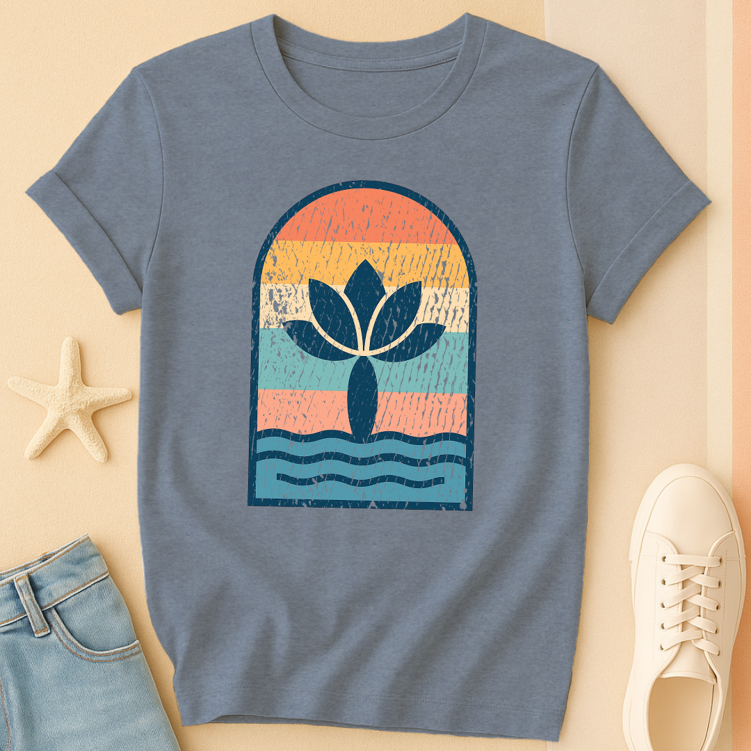 Vintage Lotus Wave Tee