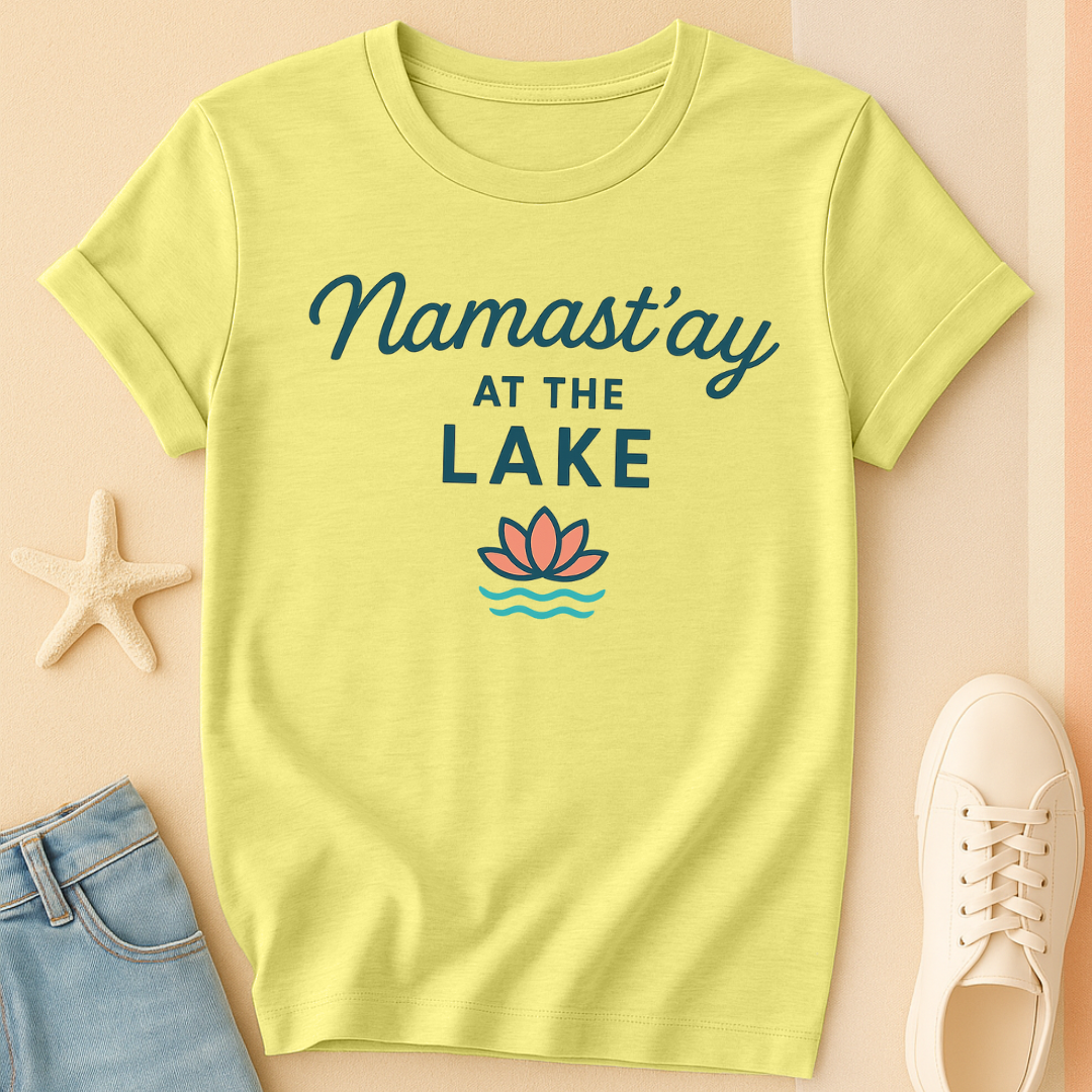 Namastay Lake Script Tee