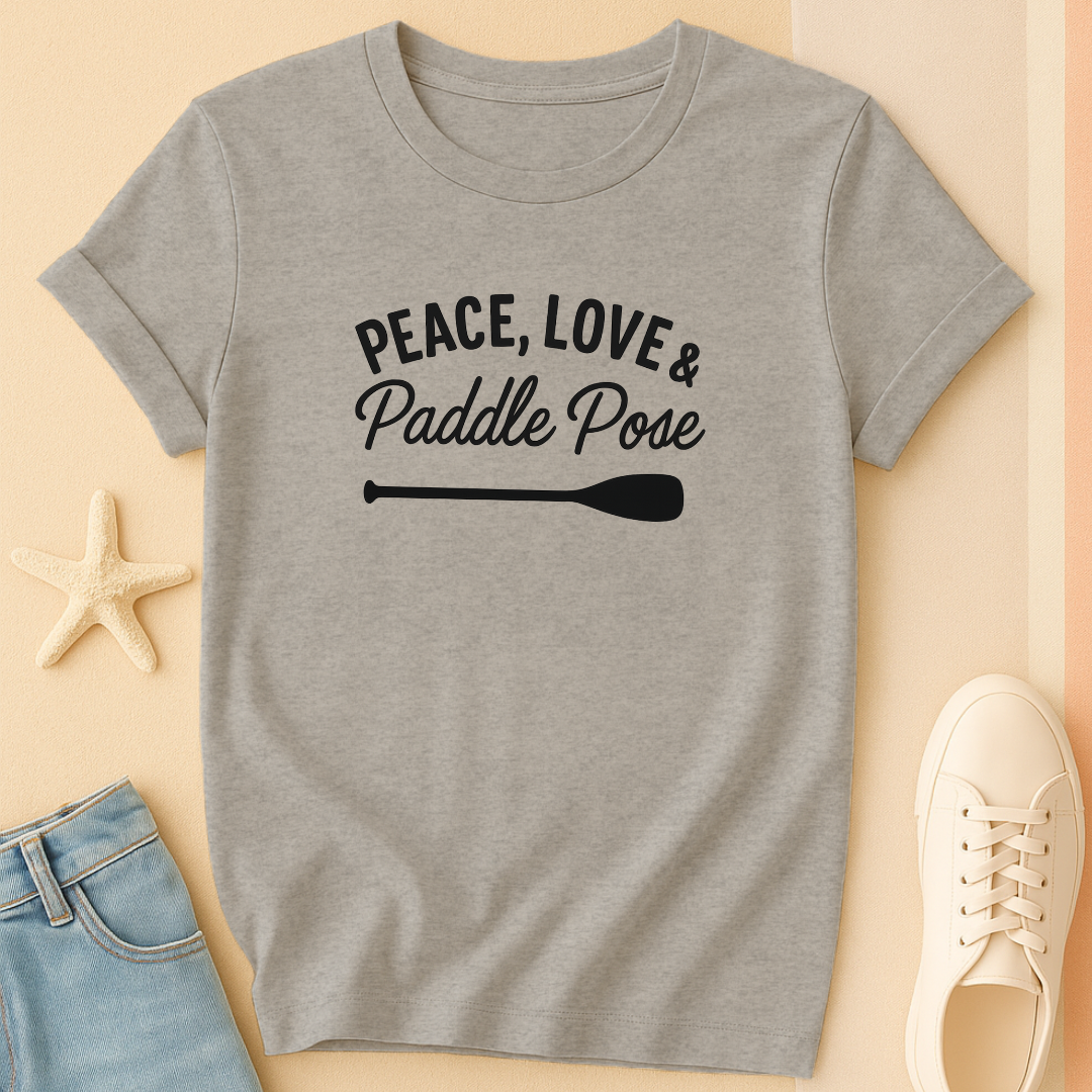 Peace Love Paddle Pose Tee