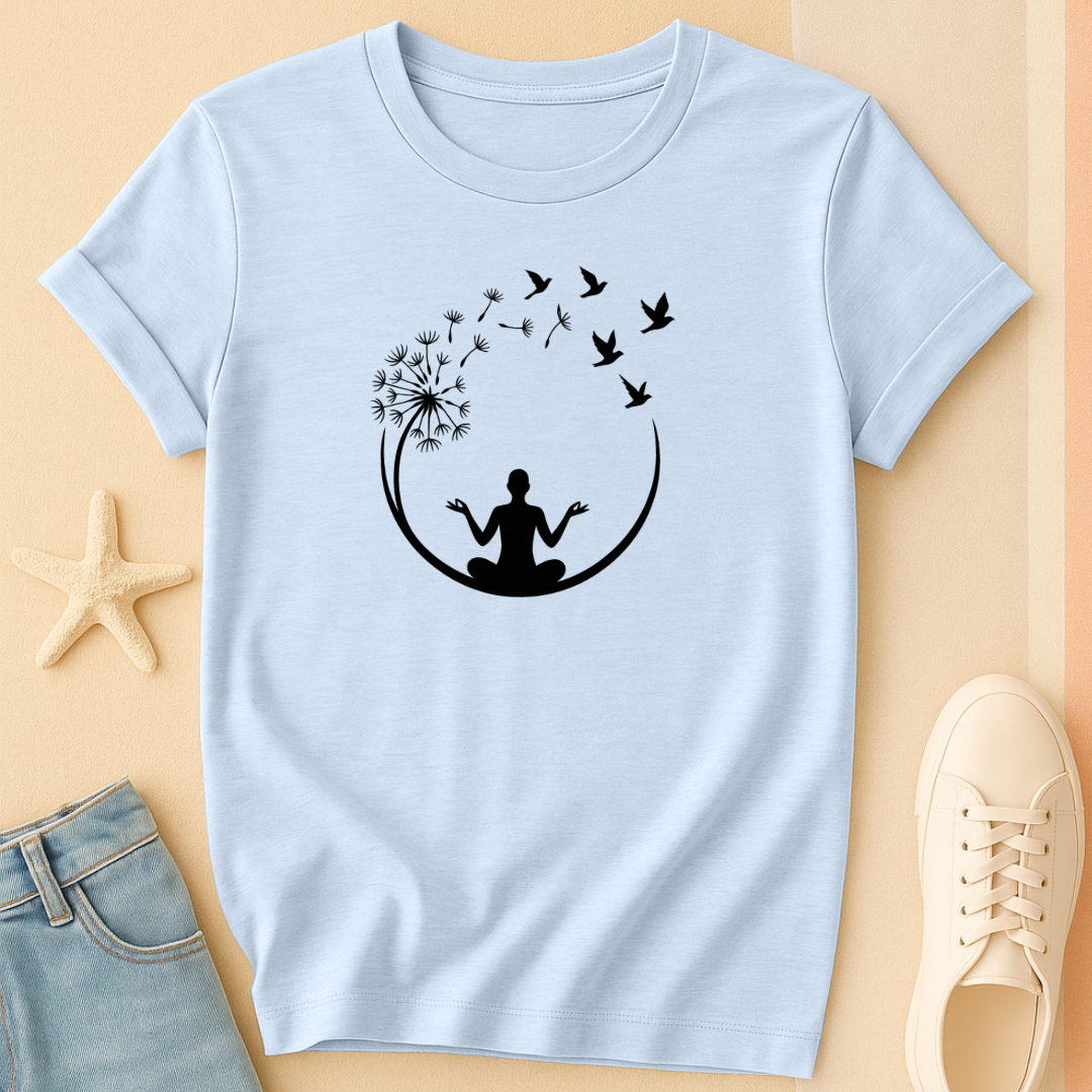 Dandelion Bird Yoga Tee