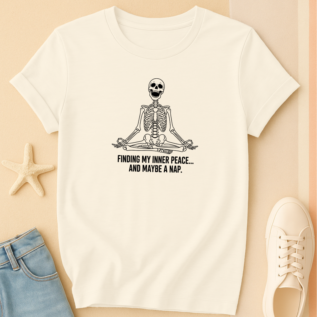Finding Inner Peace Skeleton Tee