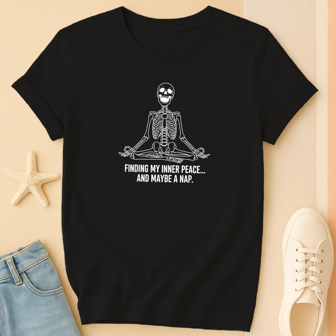 Finding Inner Peace Skeleton Tee