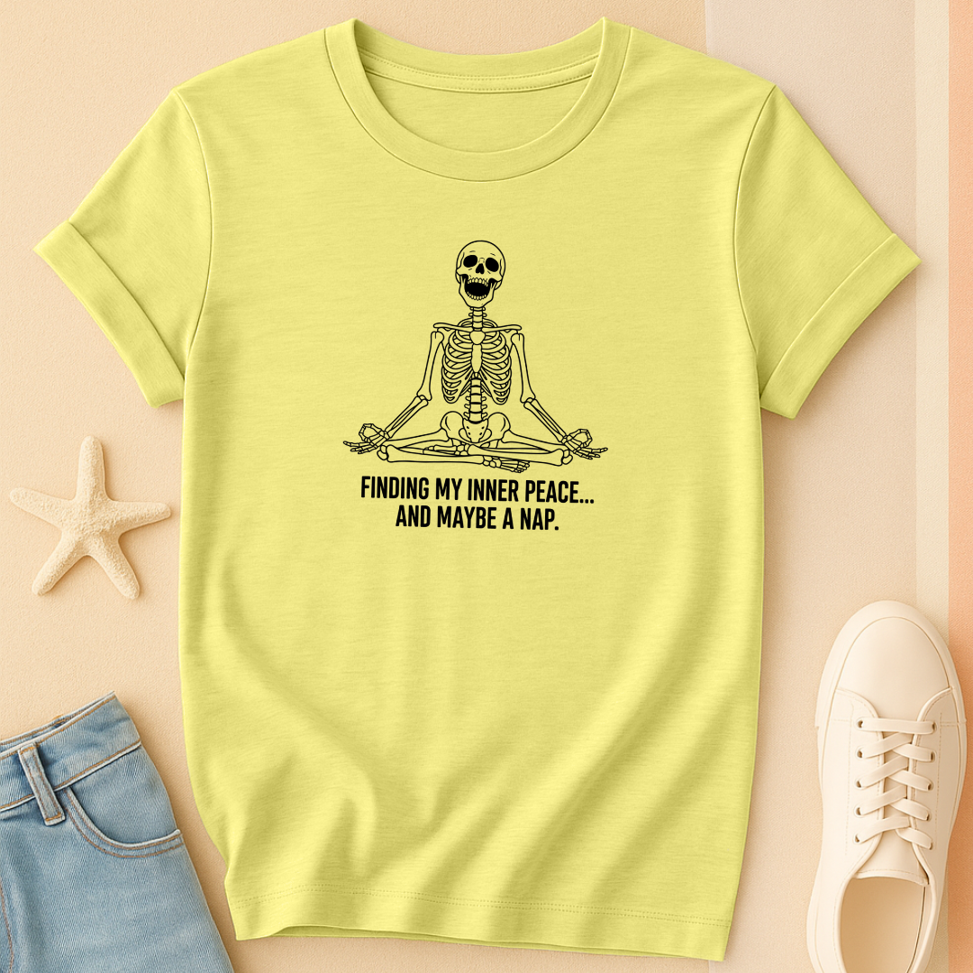 Finding Inner Peace Skeleton Tee
