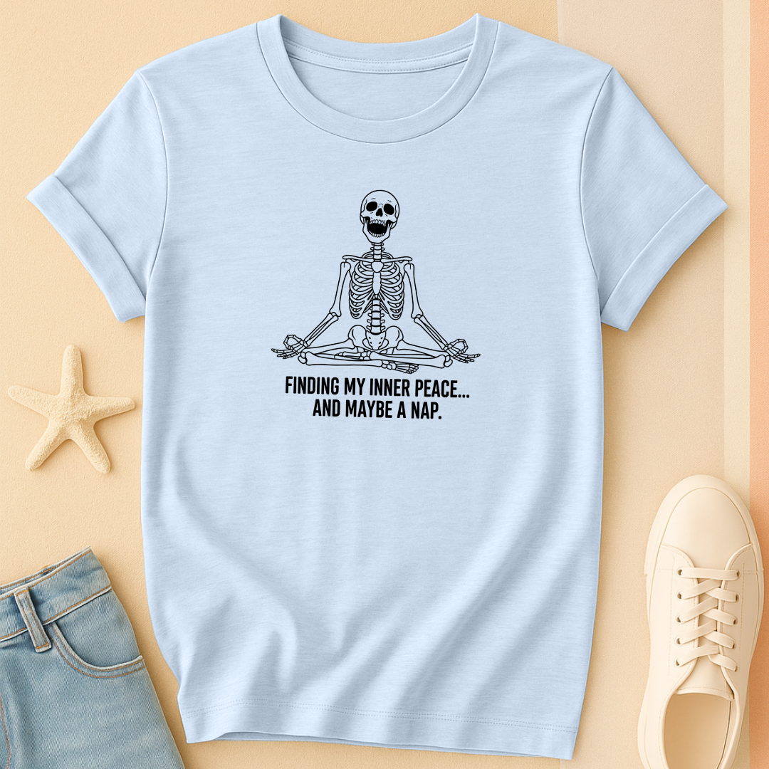 Finding Inner Peace Skeleton Tee