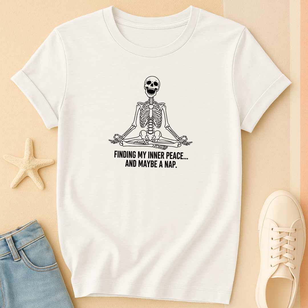 Finding Inner Peace Skeleton Tee