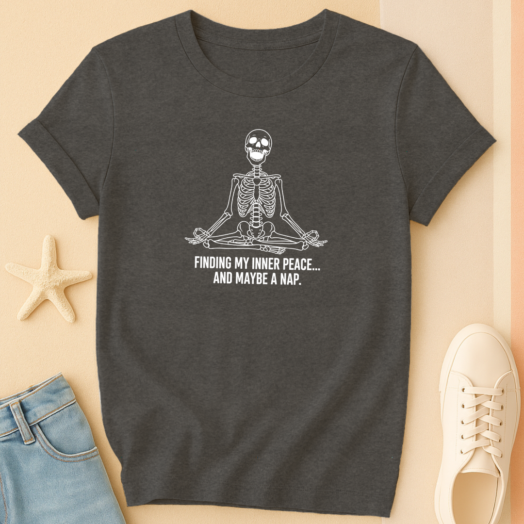 Finding Inner Peace Skeleton Tee