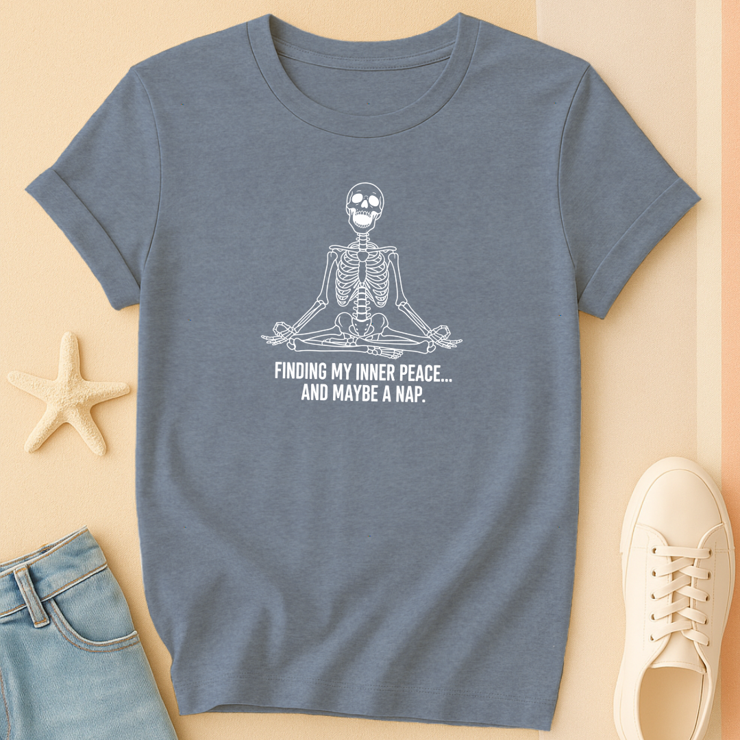 Finding Inner Peace Skeleton Tee