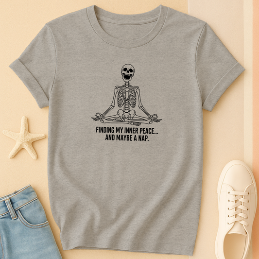 Finding Inner Peace Skeleton Tee
