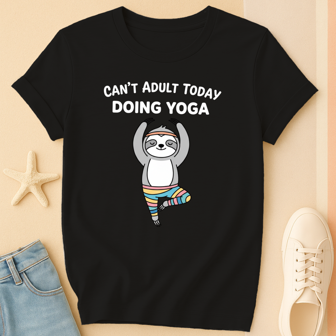 Can't Adulting Yoga T-Shirt