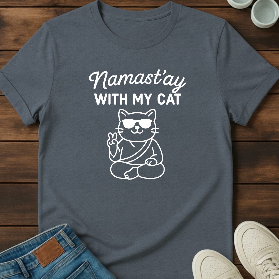 Namastay Cat Shades T-Shirt