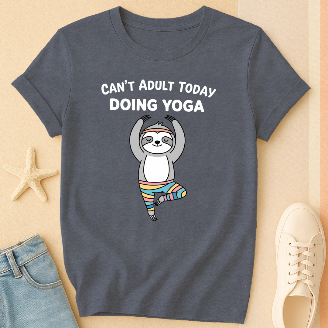 Can't Adulting Yoga T-Shirt