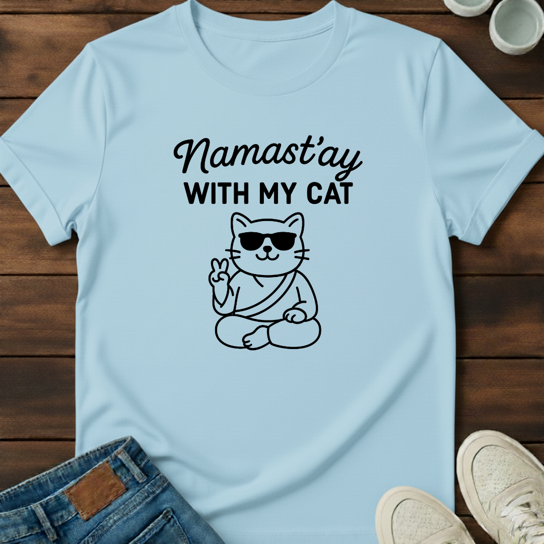 Namastay Cat Shades T-Shirt