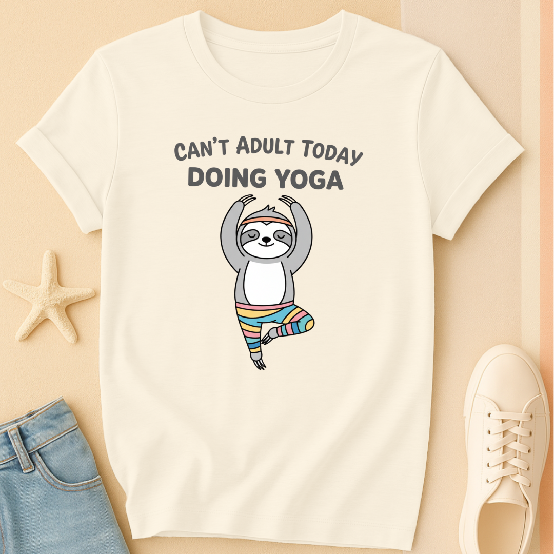 Can't Adulting Yoga T-Shirt