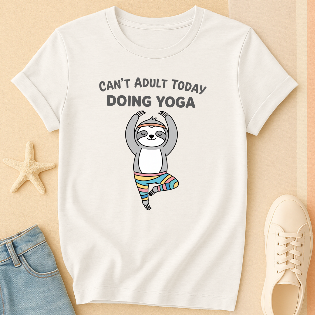 Can't Adulting Yoga T-Shirt