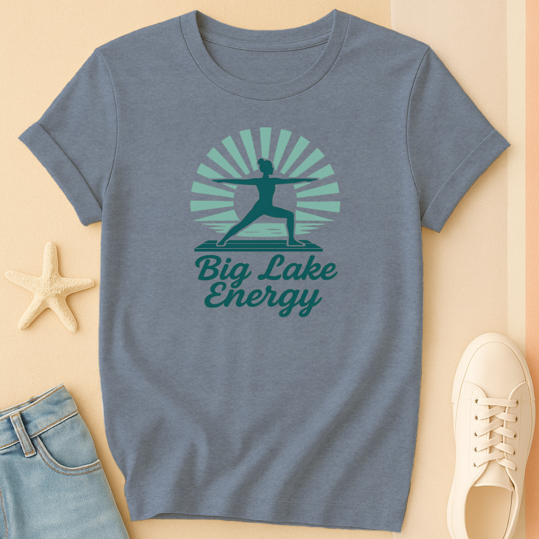 Big Lake Yoga Energy Tee