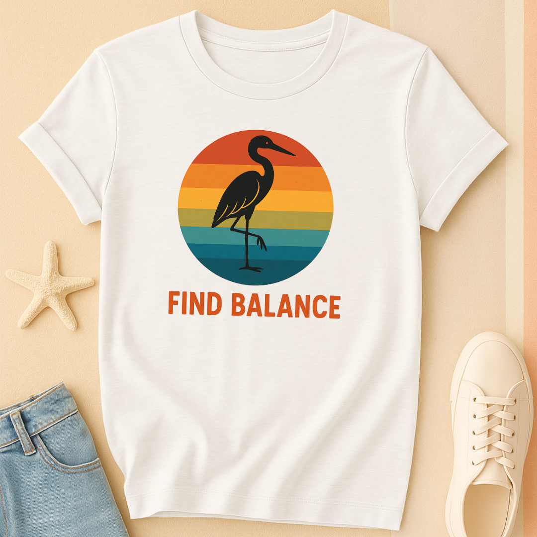 Vintage Crane Balance Tee