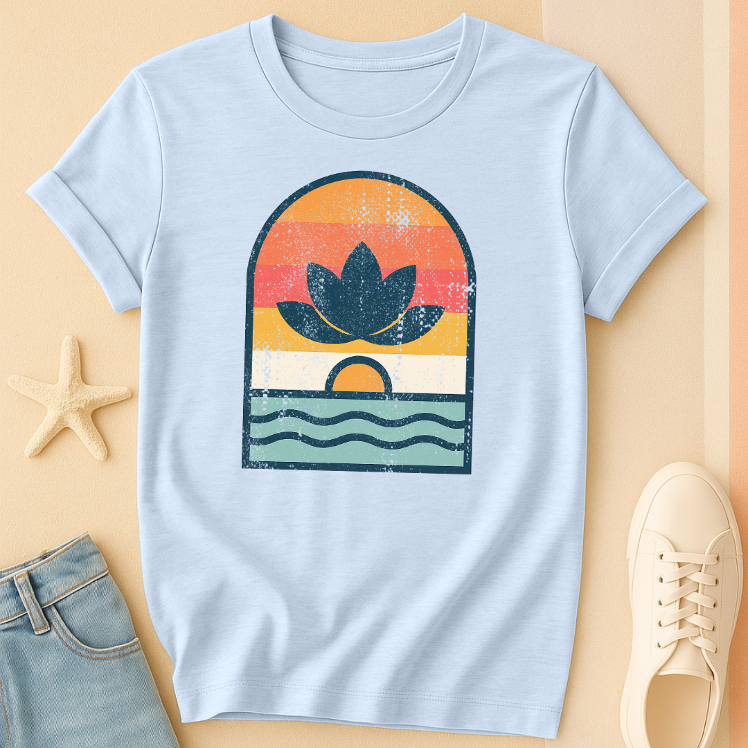 Vintage Lotus Sunset