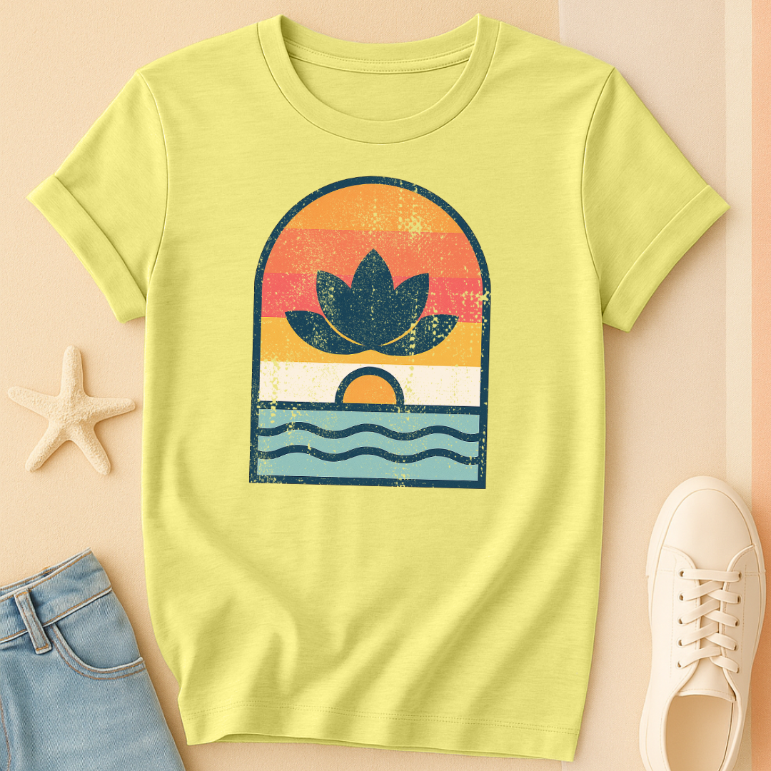 Vintage Lotus Sunset