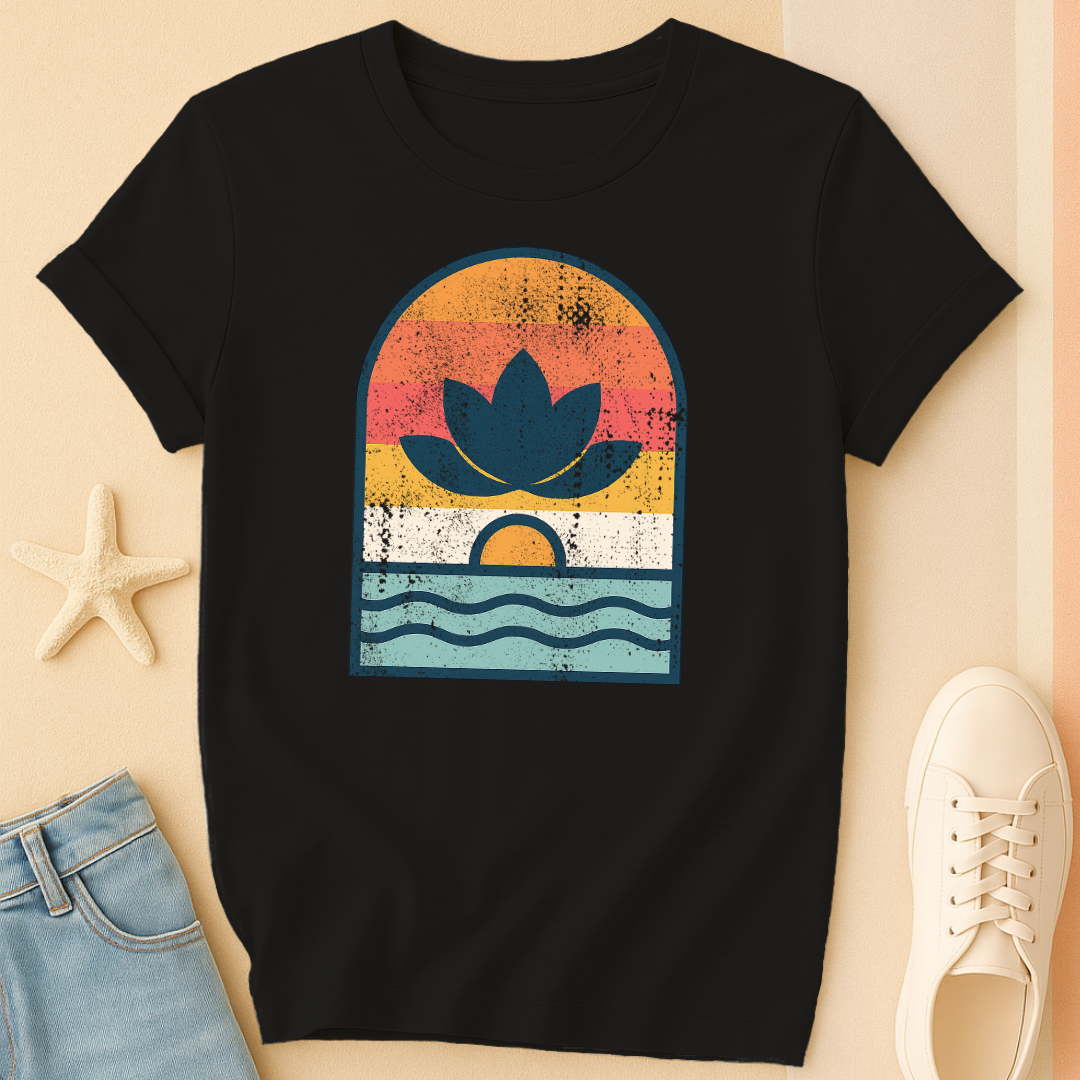 Vintage Lotus Sunset