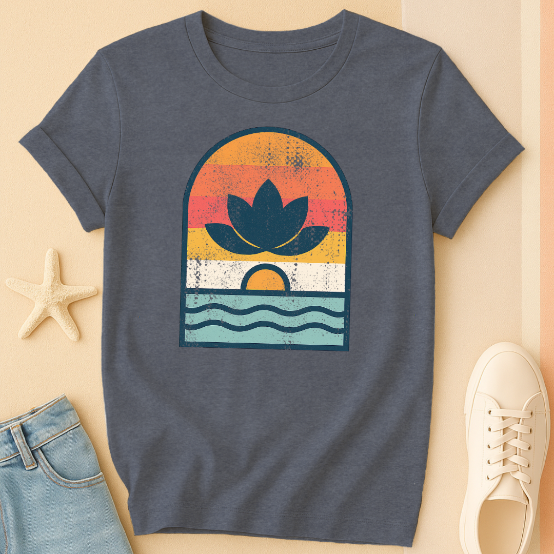 Vintage Lotus Sunset