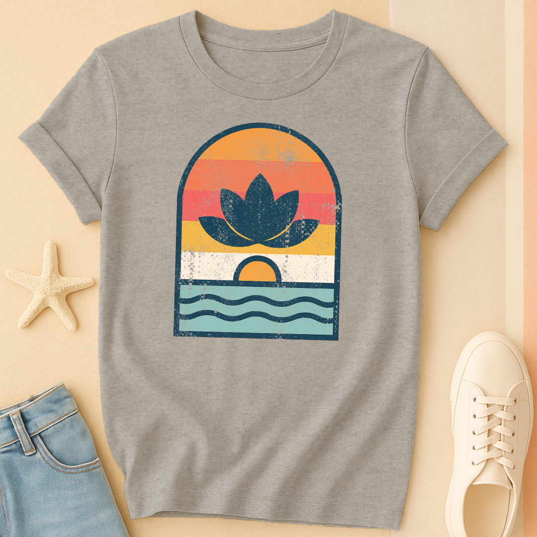 Vintage Lotus Sunset