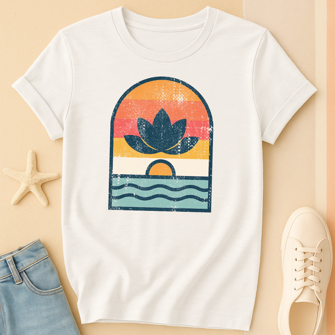 Vintage Lotus Sunset