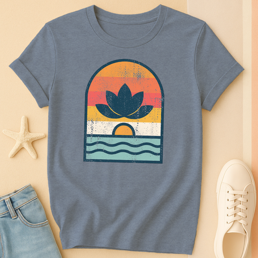 Vintage Lotus Sunset