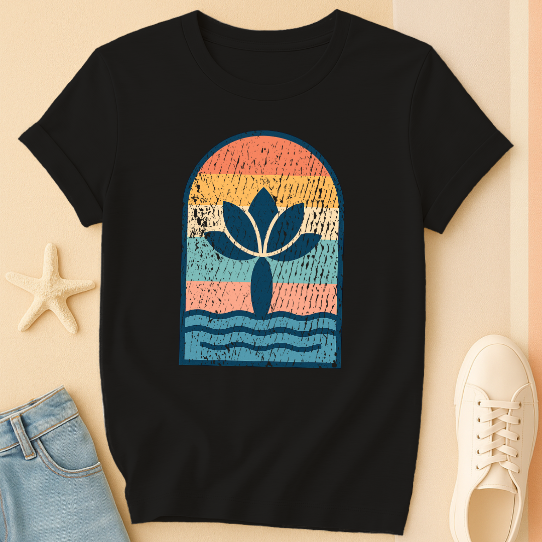 Vintage Lotus Wave Tee