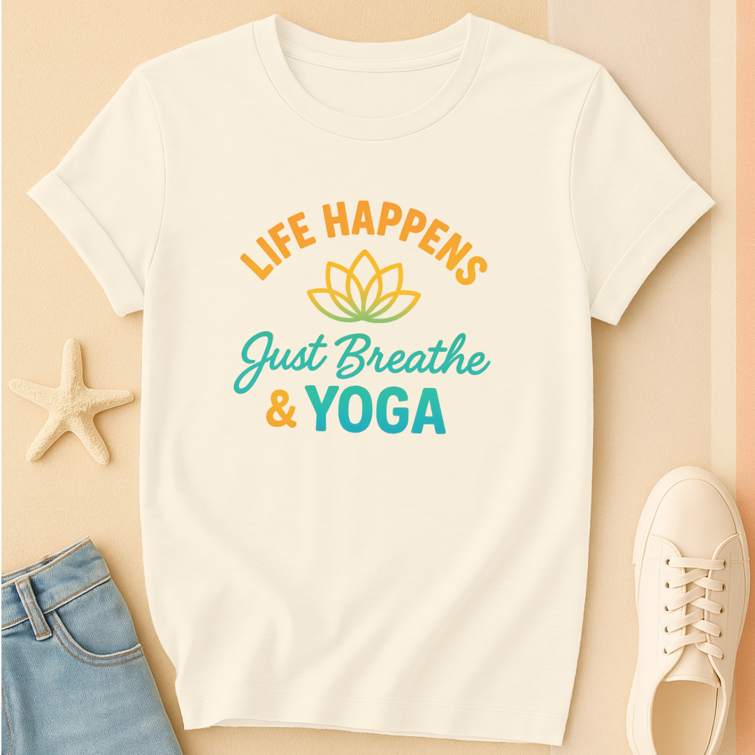 Just Breathe Yoga Tee