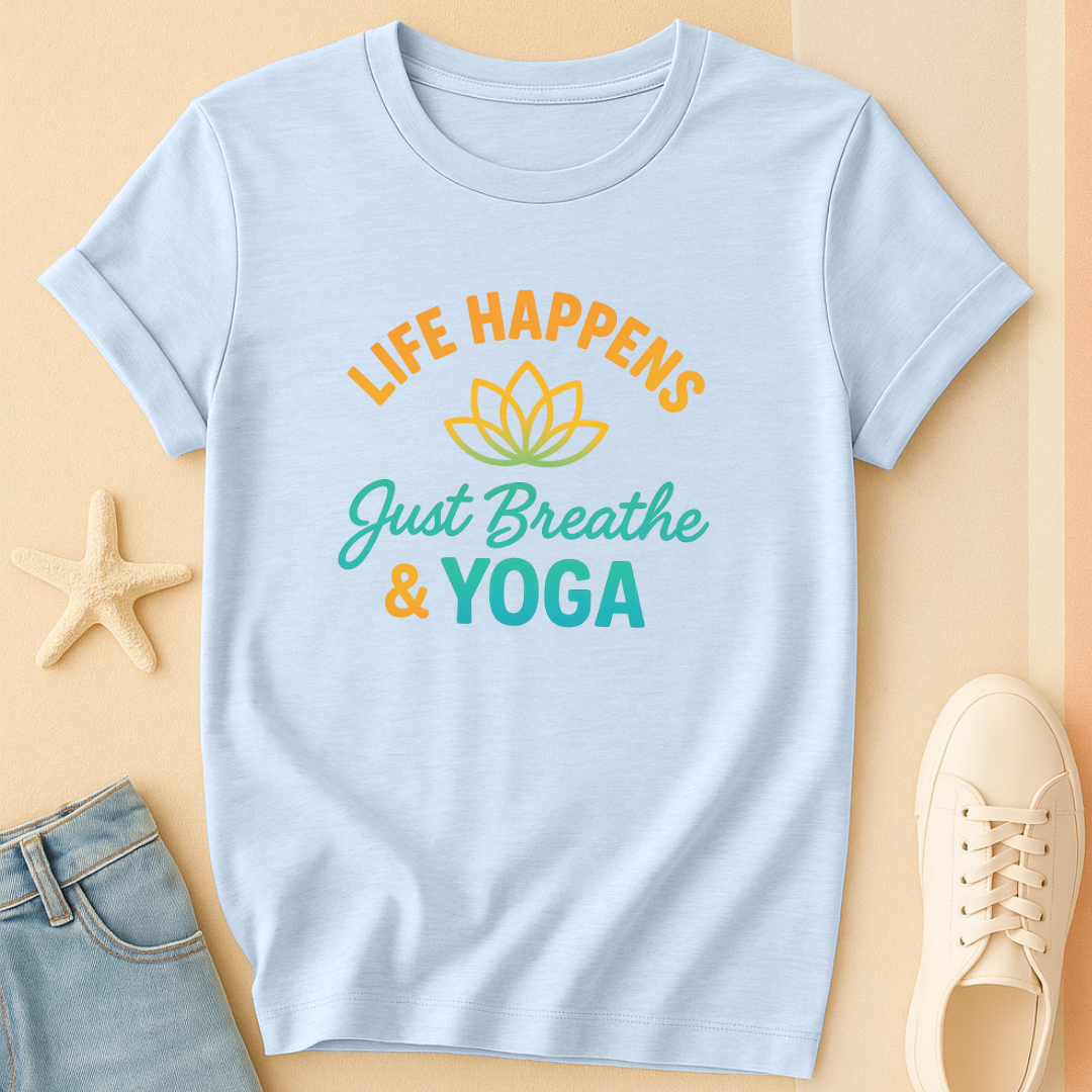 Just Breathe Yoga Tee