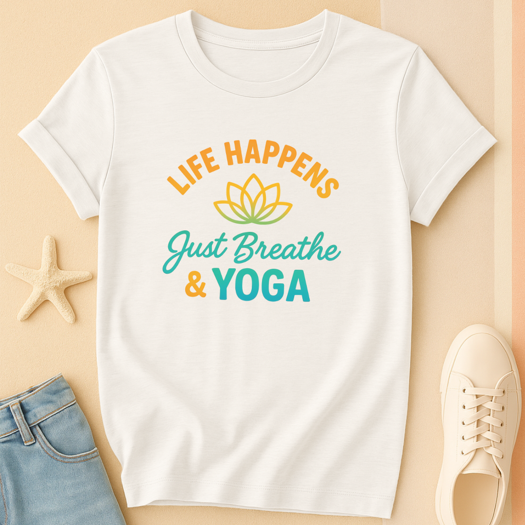 Just Breathe Yoga Tee
