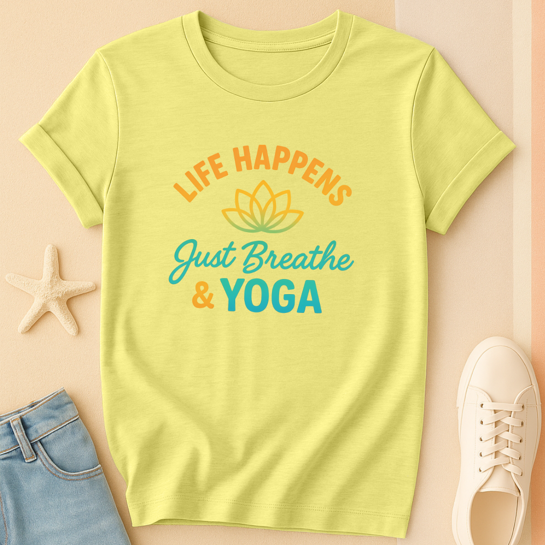 Just Breathe Yoga Tee