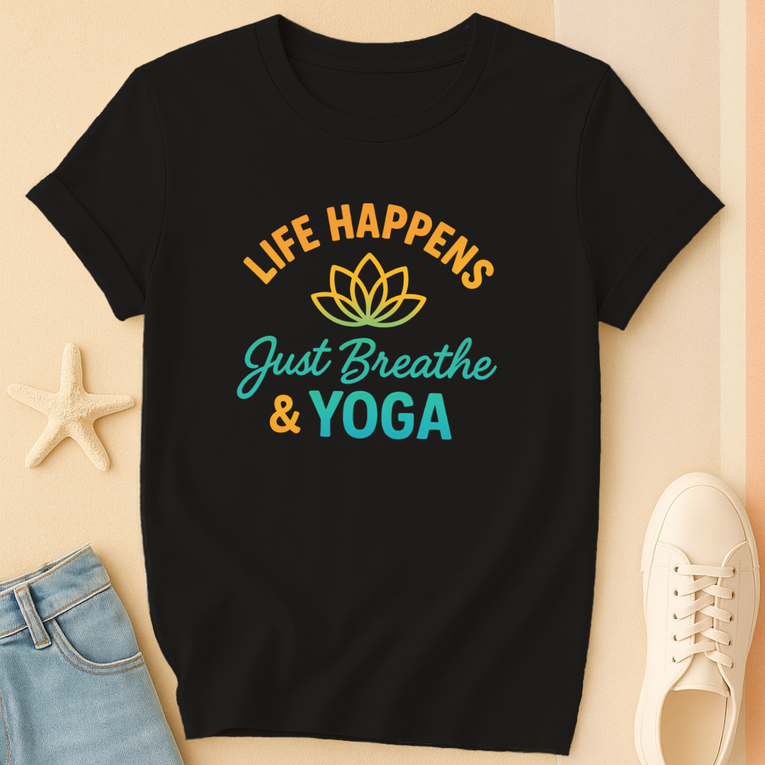 Just Breathe Yoga Tee