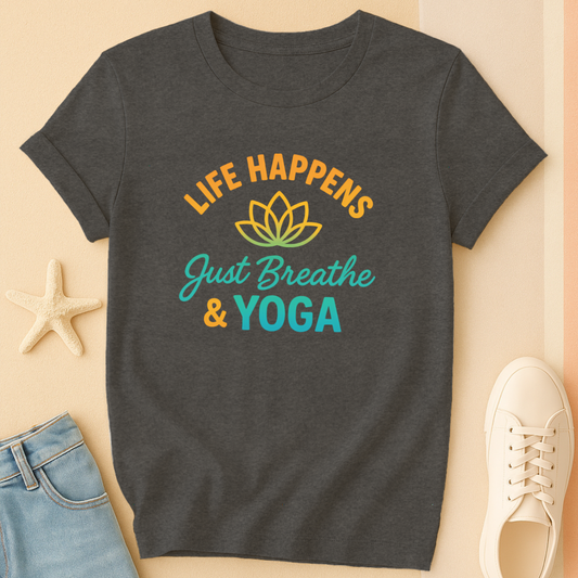 Just Breathe Yoga Tee