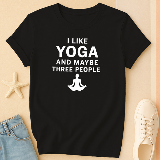 Yoga and Three People Tee