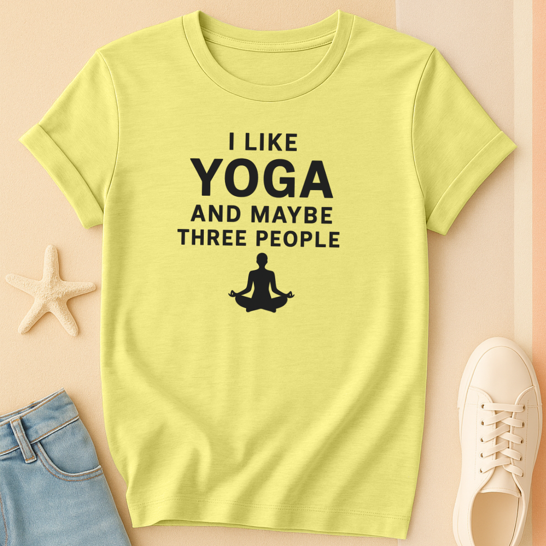 Yoga and Three People Tee