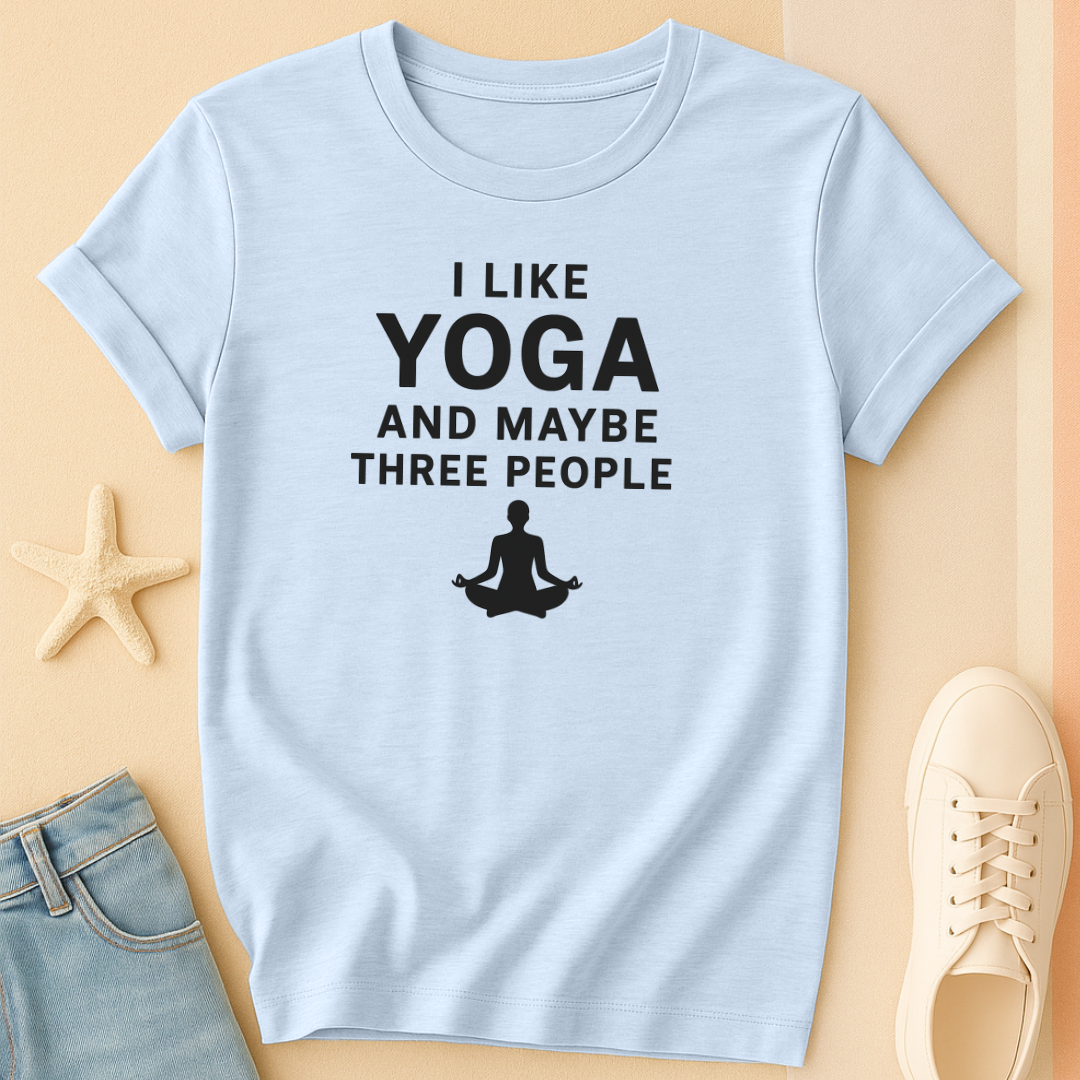 Yoga and Three People Tee