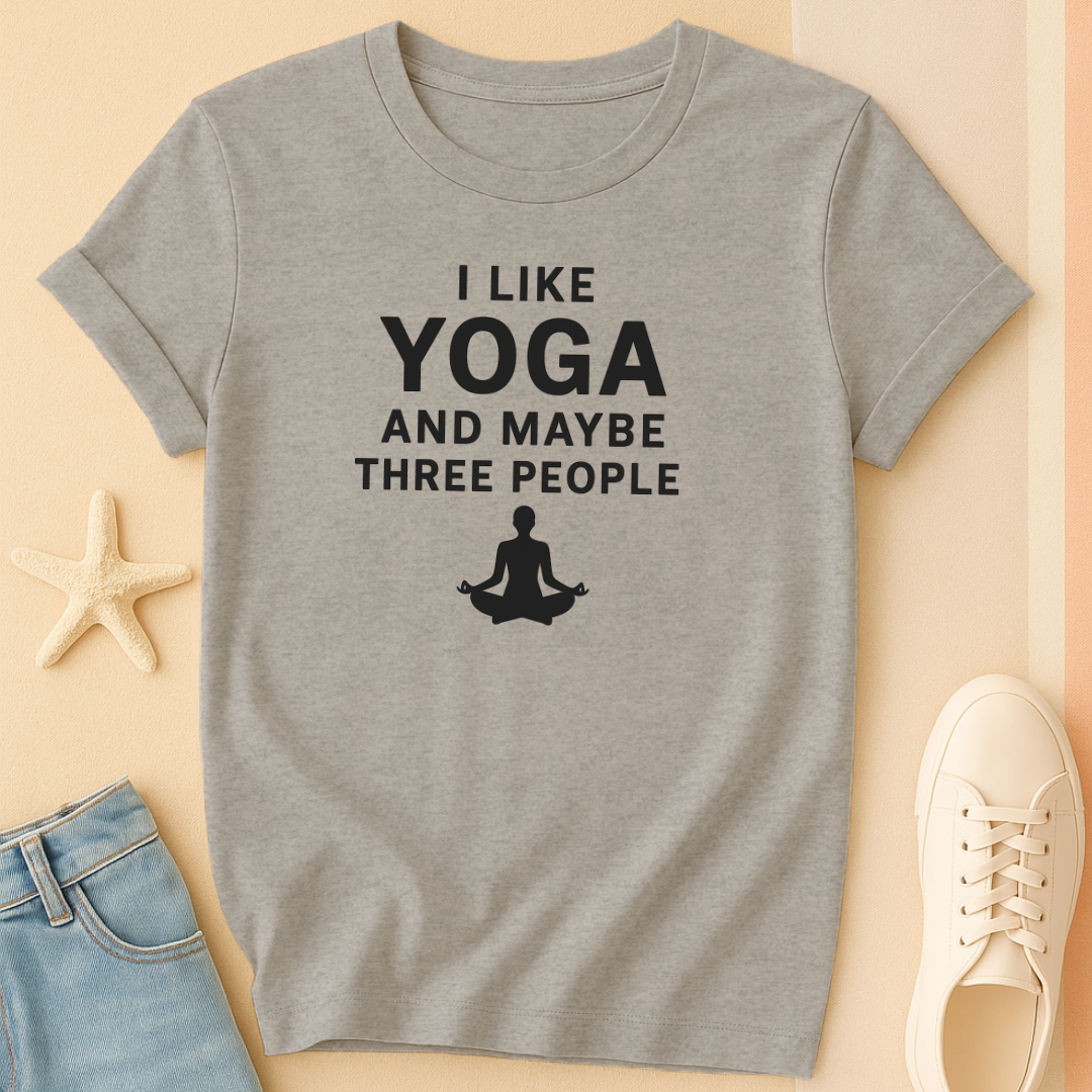 Yoga and Three People Tee
