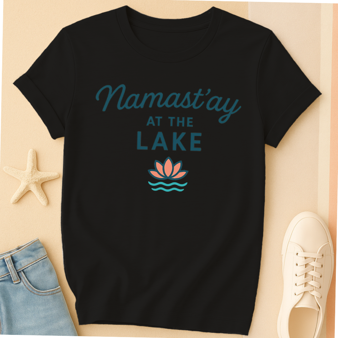 Namastay Lake Script Tee