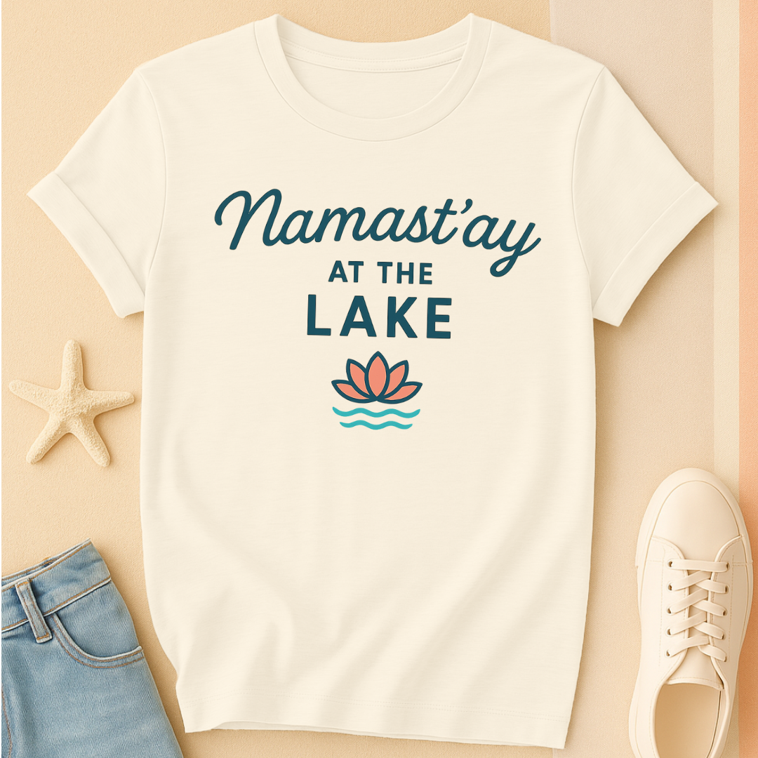 Namastay Lake Script Tee