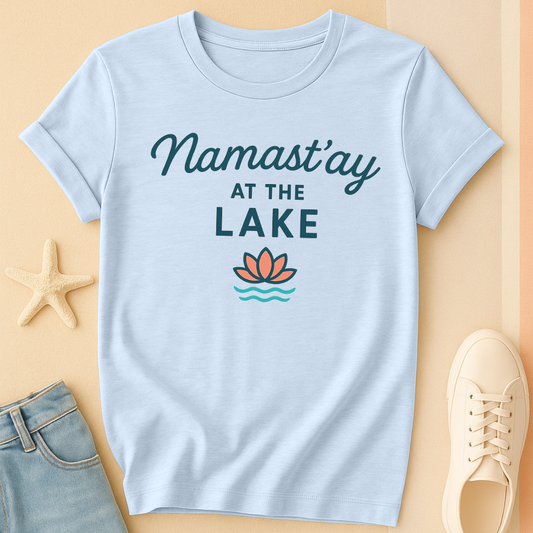 Namastay Lake Script Tee