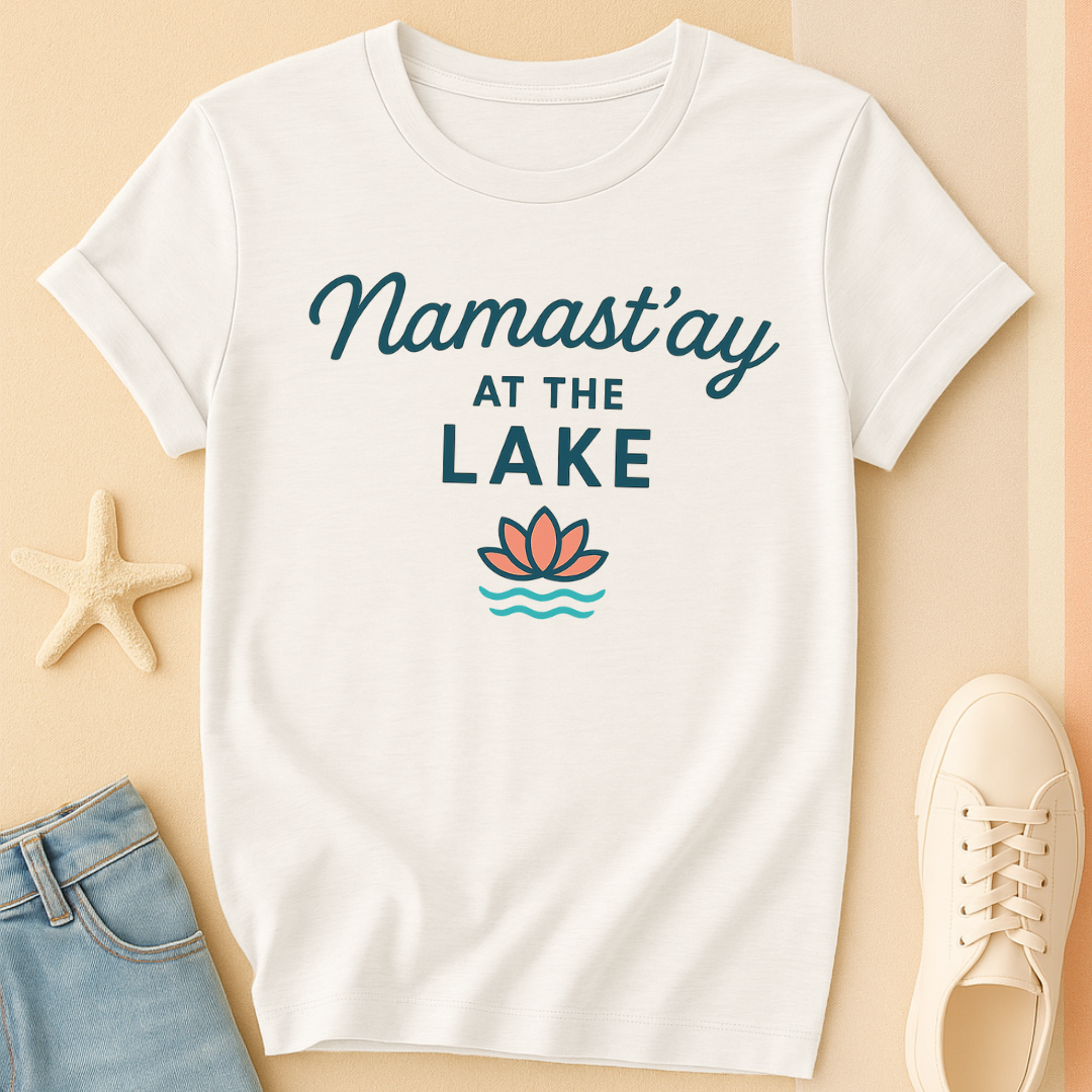 Namastay Lake Script Tee