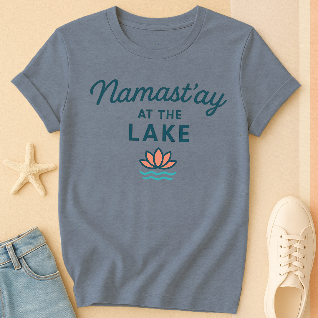 Namastay Lake Script Tee