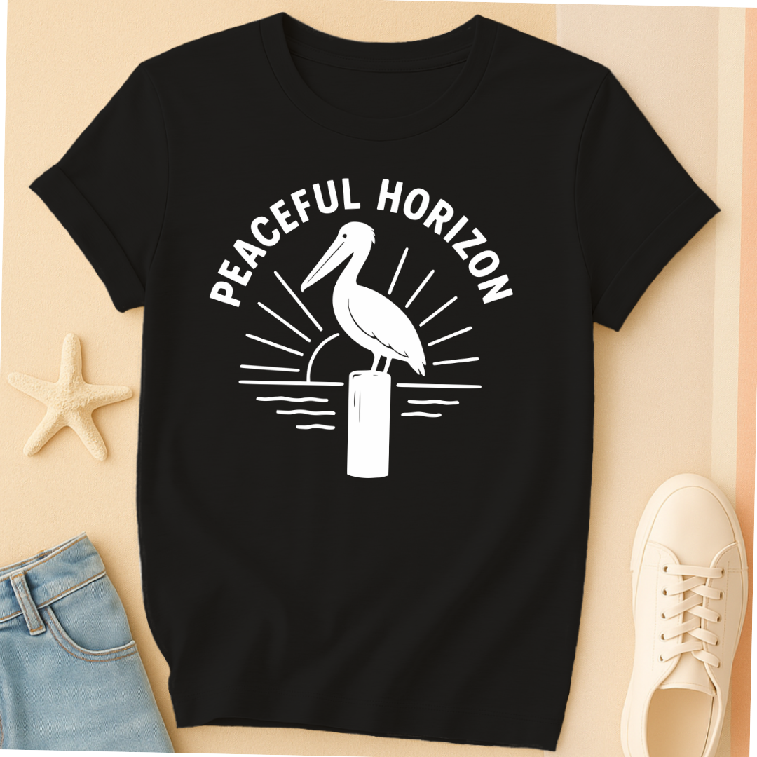 Peaceful Pelican Horizon Tee