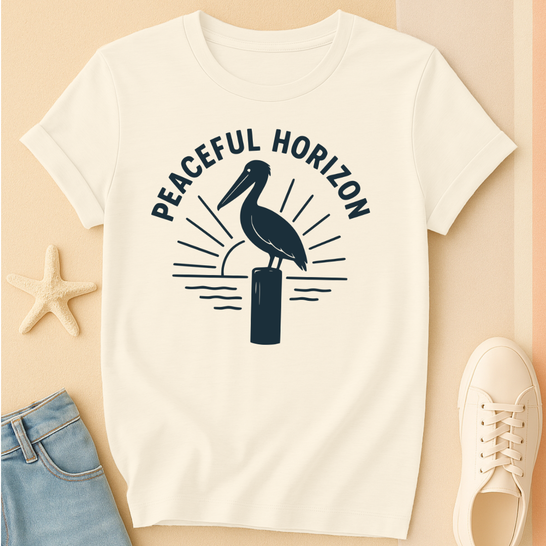Peaceful Pelican Horizon Tee