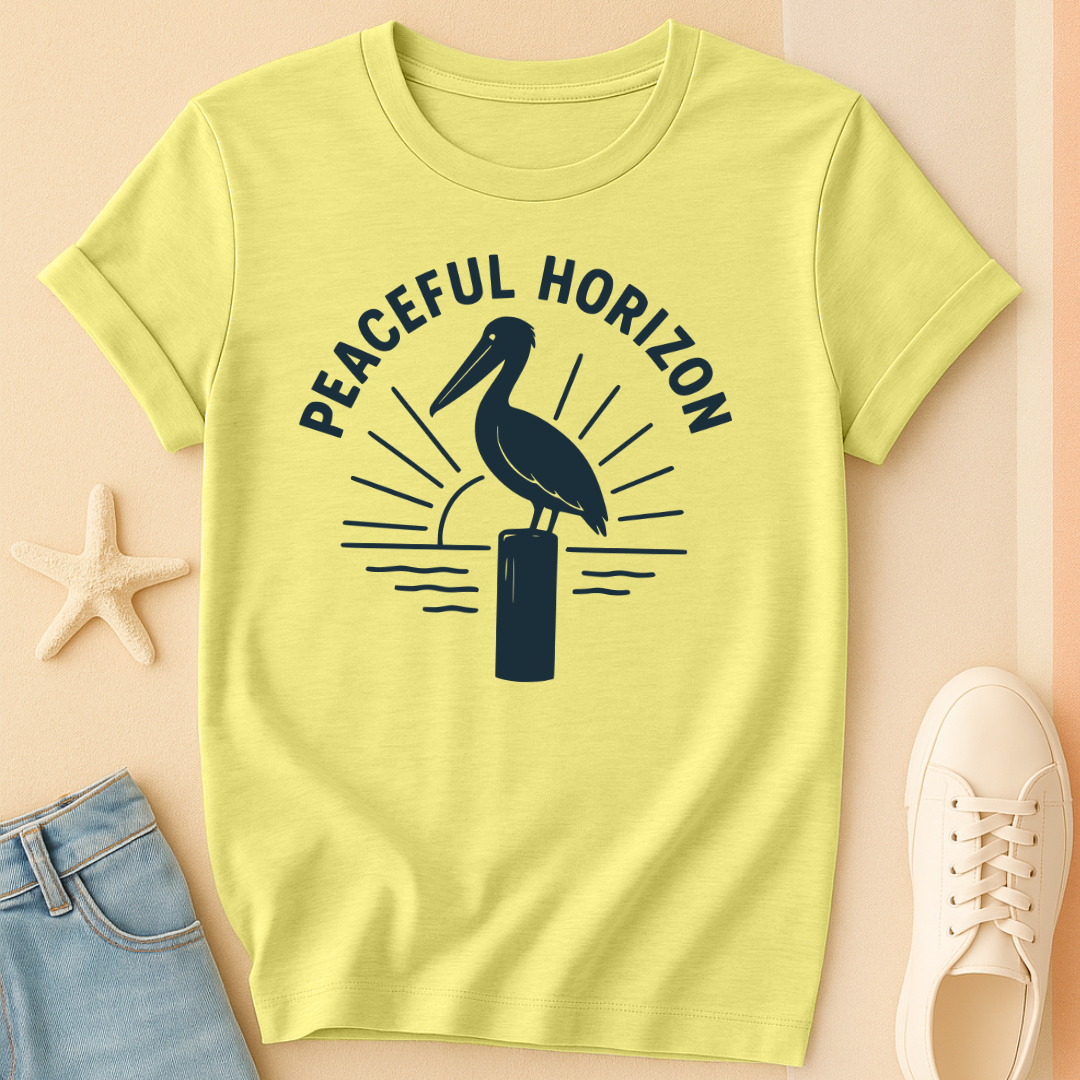 Peaceful Pelican Horizon Tee