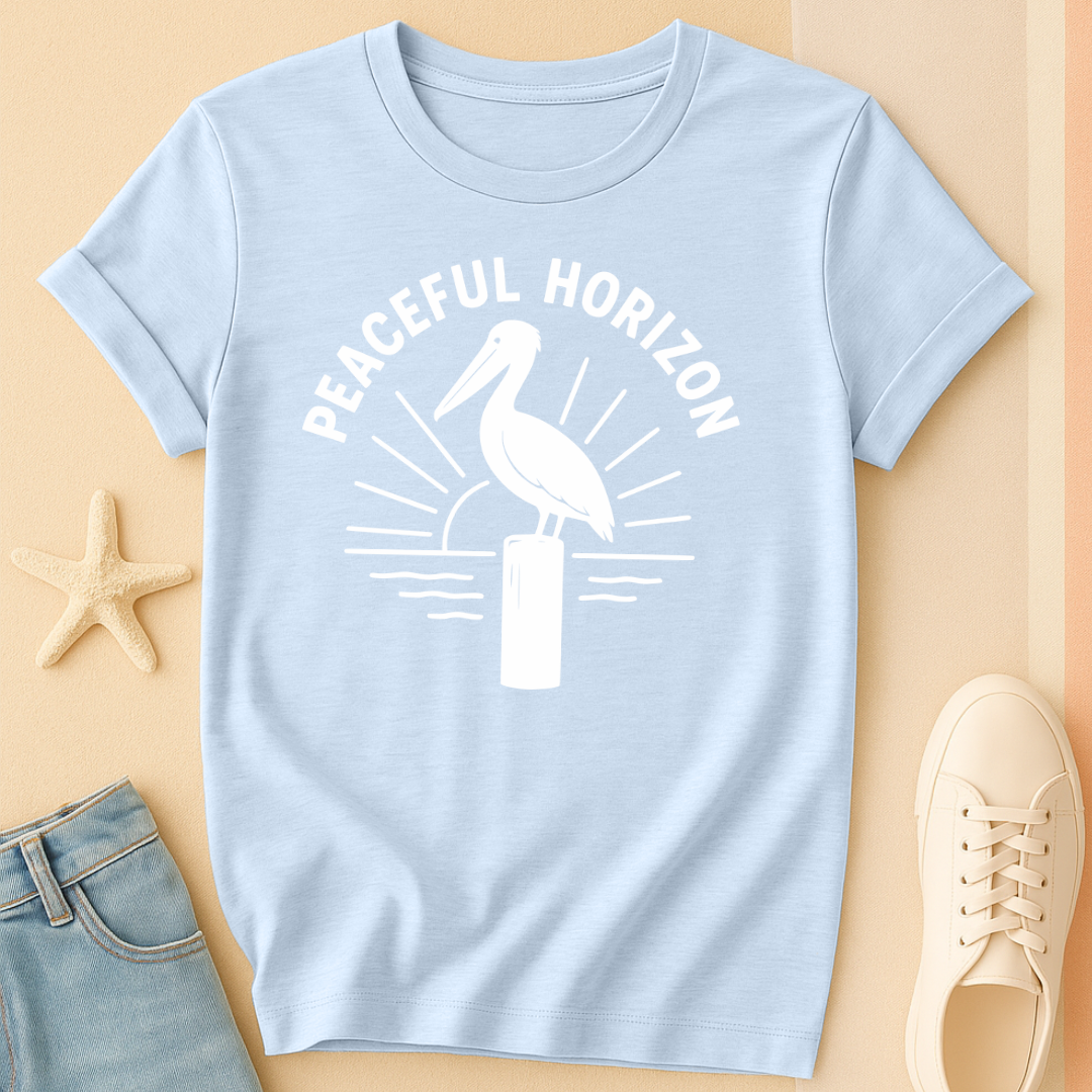 Peaceful Pelican Horizon Tee