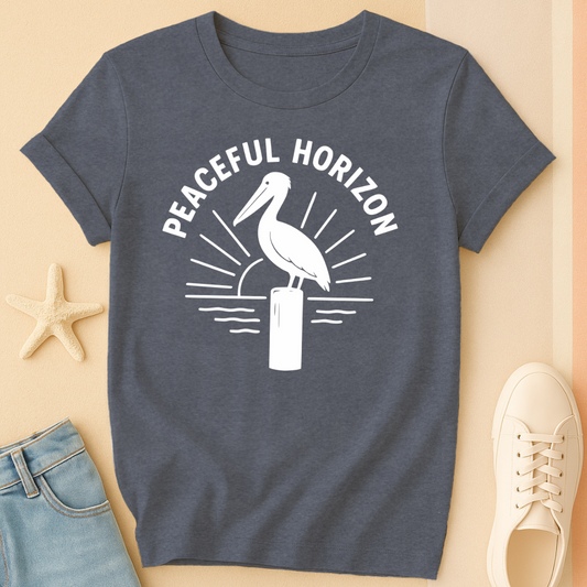 Peaceful Pelican Horizon Tee