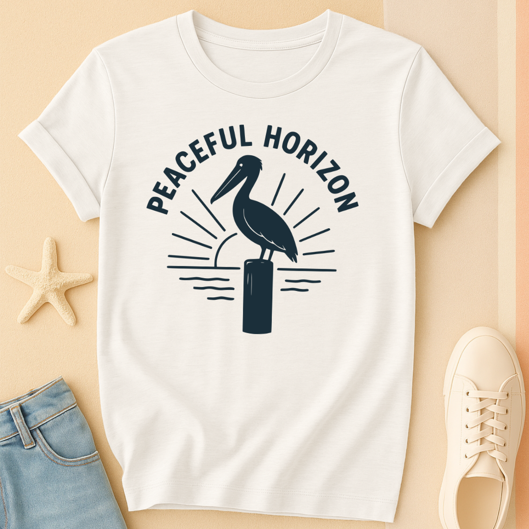 Peaceful Pelican Horizon Tee